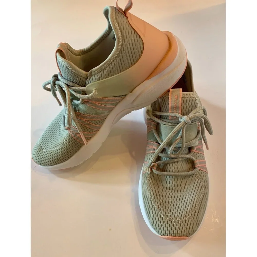 FABLETICS Avalon Z Performance Athletic Sneakers Shoes Women’s Sz 9.5 Peach/Gray